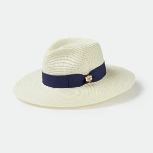 Alan Paine Emelle Ladies Straw Hat - Navy