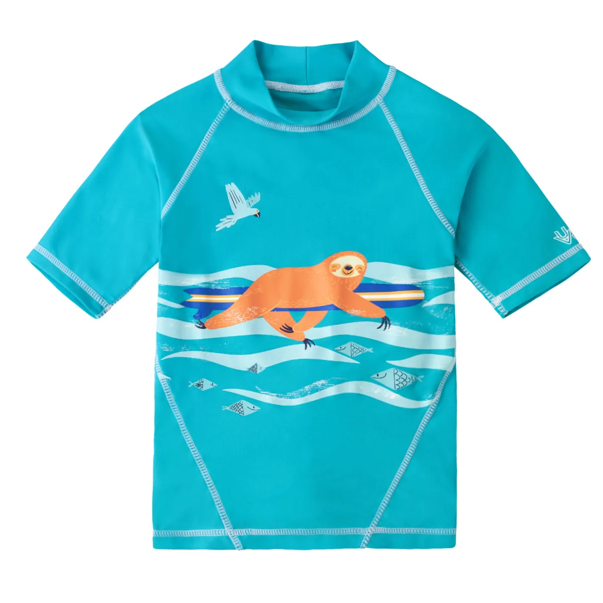 Boy's Short Sleeve Sport Sun & Swim Shirt