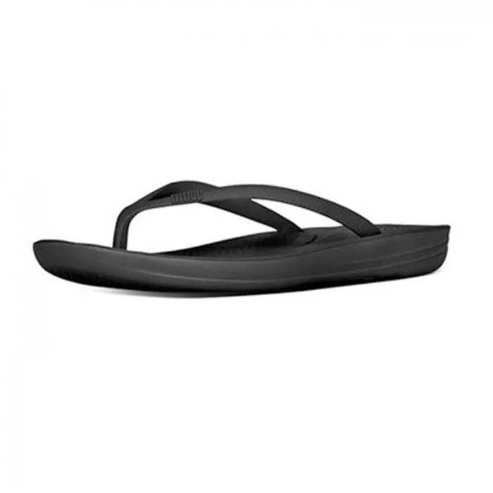 Fitflop iQushion Super-Ergonomic Flip Flops |E54-090| All Black