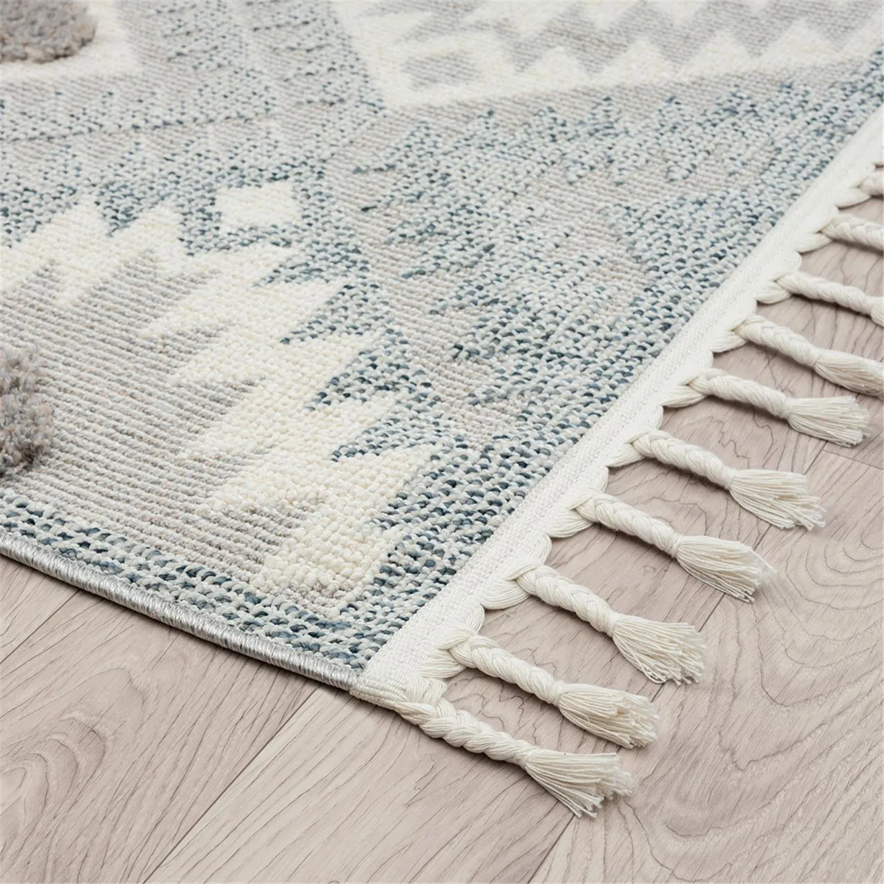 Geometric Design Turkish Rug 543 Pebble