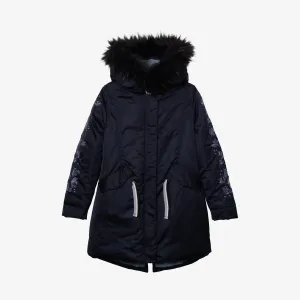 Girl navy parka