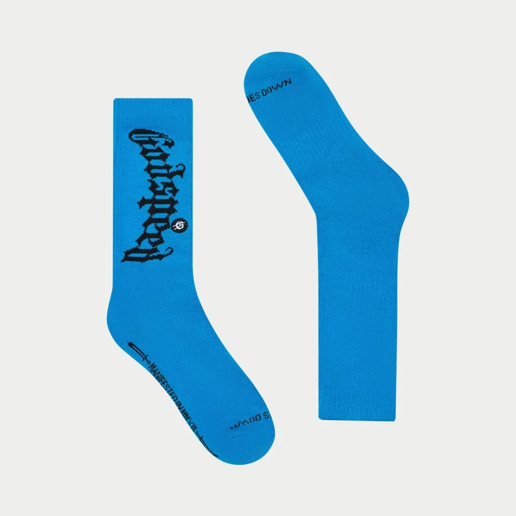 Godspeed Logo Socks (Blue) - GO002SKSBLU