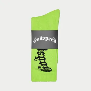 Godspeed Logo Socks (Lemon) - GO005SKSLMN