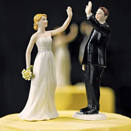 High Five Groom Figurine