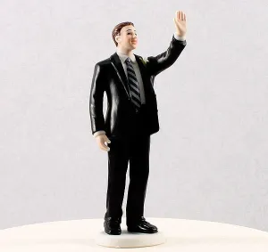 High Five Groom Figurine