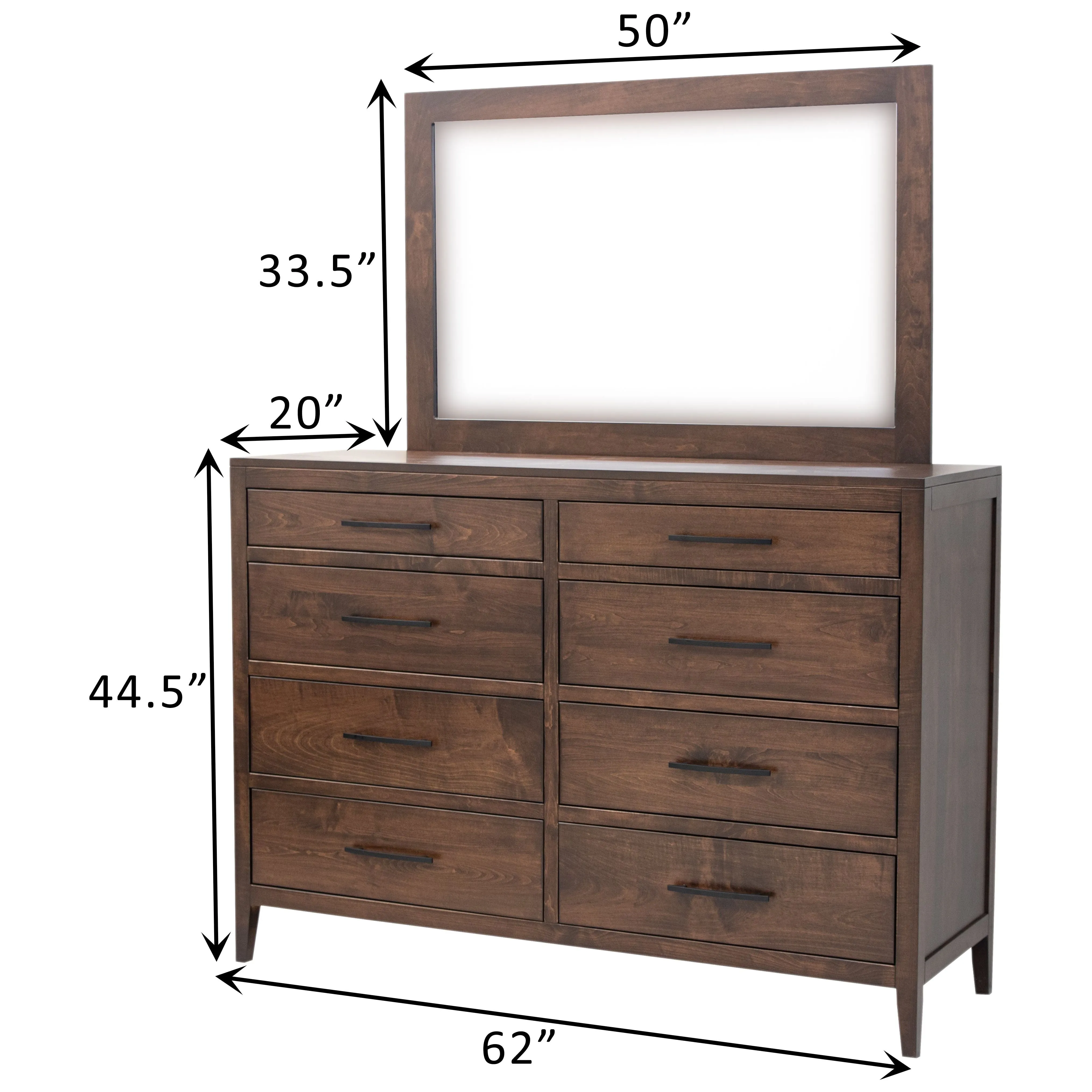 Hilton 8-Drawer Tall Dresser