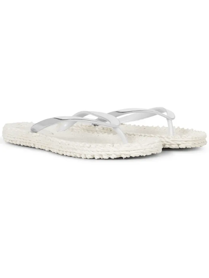 Ilse Jacobsen T Flip Flops With Silver Cheerful41 Creme