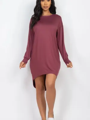 Lazy Loungewear High Low Dress