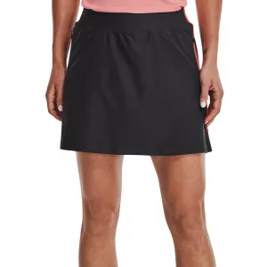 Under Armour Women's Links Knit Golf Skort - Jet Grey/Vermillion