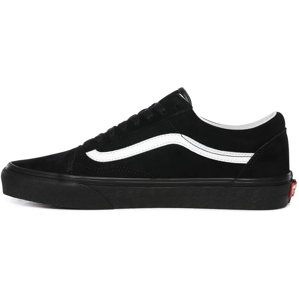 Vans Unisex Old Skool Pig Suede Shoes - Black / White