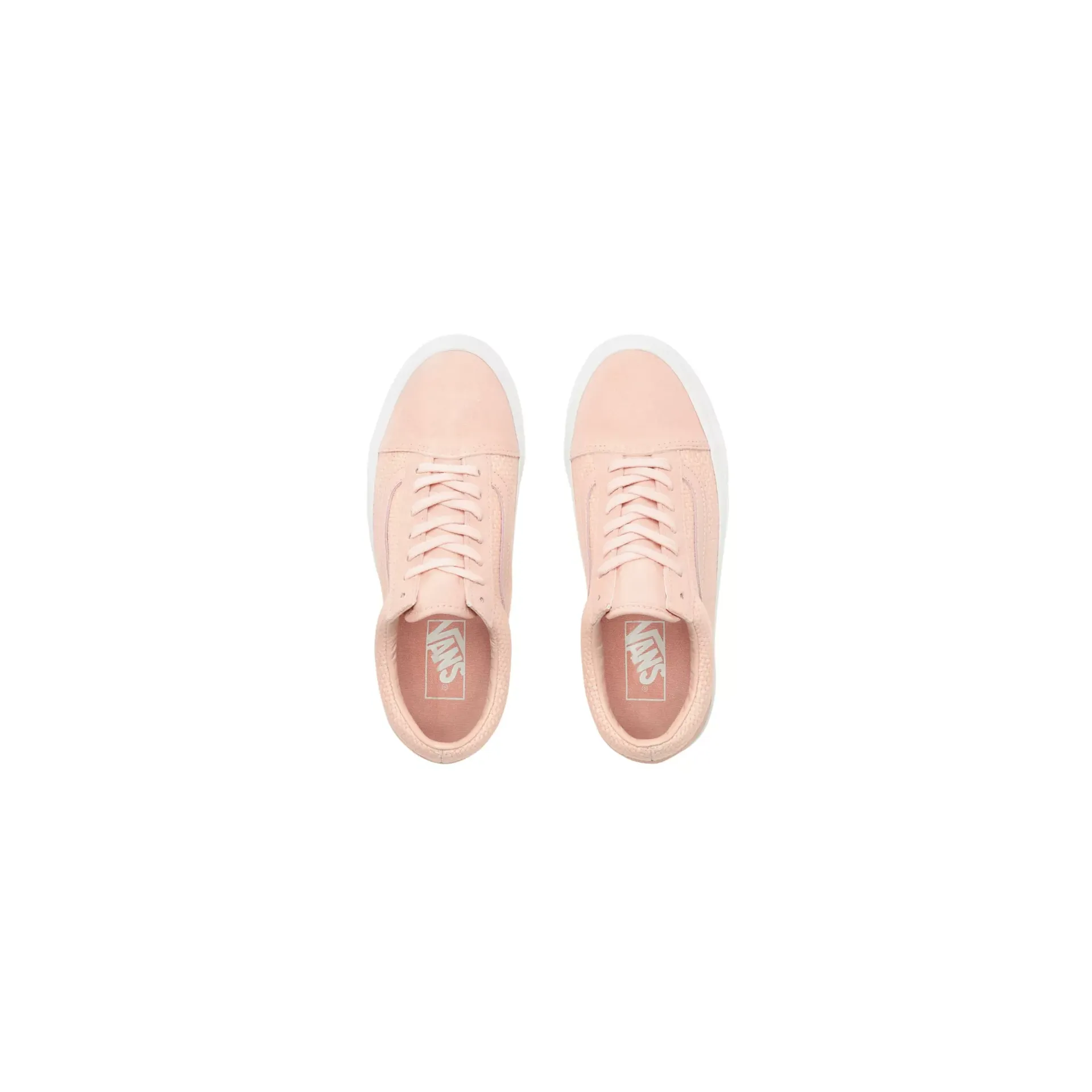 Vans Unisex Old Skool Woven Check Spanish Villa Shoes - Salmon / White