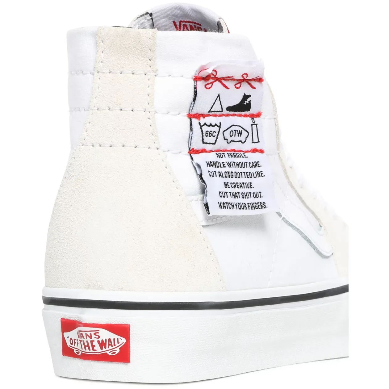 Vans Unisex SK8 HI DIY Tapered Shoes - True White